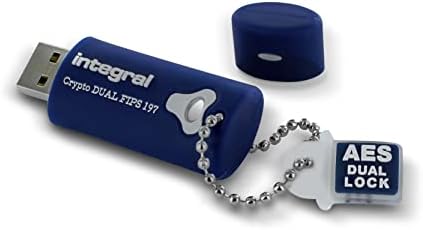 Integral 4GB Crypto-197 256-Bit Hardware Encrypted 3.0 USB Secure Flash Memory Drive - Certified to FIPS 197, Brute-Force Password Attack Protection & Rugged Double-layer Waterproof Design