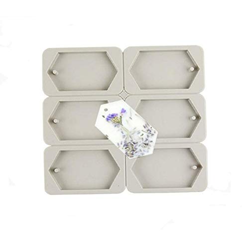 Moules en résine de silicone pour fabrication de bijoux et pendentifs avec trou de suspension Cover