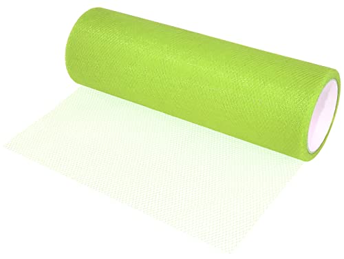AERZETIX - C55268 - Rouleau filet de tulle 15 cm x 9 m - couleur : vert clair - pour confection couture vêtements artisanat décoration
