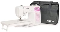 Brother CX70PES (neues Modell) Elektronische Nähmaschine mit 70 Nähstichen - Tisch und Tasche inklusive, Weiß