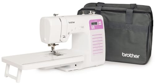 Brother CX70PES (neues Modell) Elektronische Nähmaschine mit 70 Nähstichen - Tisch und Tasche inklusive, Weiß