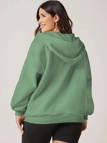 Image of FUNKY MONKEY Plus Size Loose FIT Womens Zip UP Hoodie Sizes Till 5XL