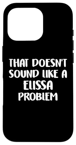 ELISSA Personalized Cute Flower Girls ELISSA Name スマホケース iPhone 16 Pro 用