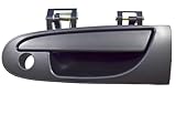 PT Auto Warehouse MI-3603S-FL - Outside Exterior Outer Door Handle, Smooth Black - Driver Side