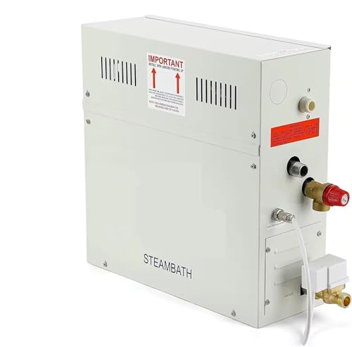 Stufa per sauna, Generatore di vapore autodrenante da 4KW Doccia Sauna Bagno domestico Bagno di vapore Spa Generatore con controllo impermeabile Uso della doccia spa per la casa dell'hotel