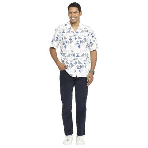 Image of BASICS Premium Cotton Stretch Formal Trousers for Men | Office Pants