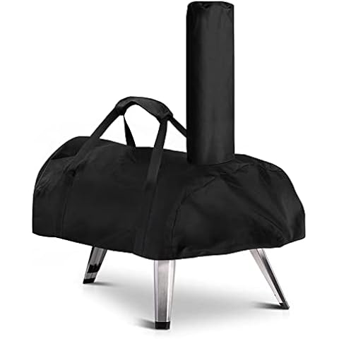 HOHONG Pizza Oven Cover for Ooni karu 12, Outdoor Pizza Oven Covers Waterproof Oxford Fabric Pizza Oven Protective Carry Cover, Black, 81x42x64cm Cover
