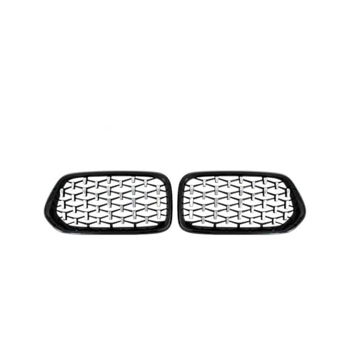 Grilles de radiateur style météore diamanté noir brillant pour BMW X2 F39