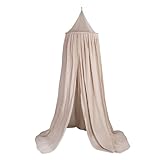 Julius Zöllner Baldachin aus Voile Ø55 cm – für Babybett & Kinderbett – Kinderzimmer Deko – Sand