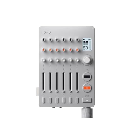 teenage engineering TX-6 Field Mixer and Multi-Channel Audio Interface with Built-In Tuner, Digital Effects, Drum Machine, Synthesizer and Sequencer, MIDI over Bluetooth - Compatible with IOS and MFi