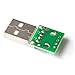 Teansic USB-A Male to DIP Breakout Board Adapter, 4 pin for 2.54mm PCB Board Module, Pack of 20