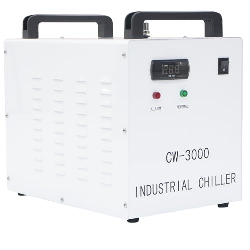 Enfriador de Agua Refrigerado Industrial Enfriador de Agua Industrial Water Chiller Water Cooling Machine para 80W 100W 130W CO2 Máquinas de Grabado Corte Láser (3000AG)