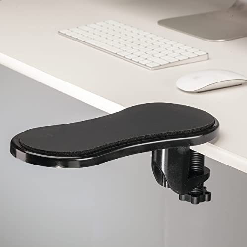 Adjustable Desk Arm Rest Support, Fits Surfaces Up to 2 3/8" Thick, Plastc with Memory Foam - Measures 12" Long x 6" Wide x 2" High by Fox Valley Traders - Image 2