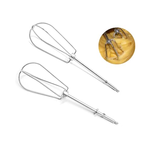 Gfamous 2 Stück Rührbesen für Handmixer Ersatz Schneebesen zum Schlagen Rühreinheit Rechts Links Quirl Mixer Schlagbesen Handrührer für Küchenmaschine