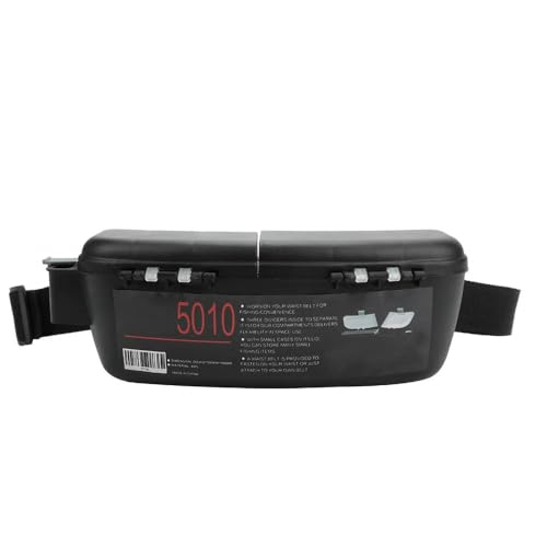 Fishing Tackle Box Waist Pack - Organizador de Pesca Multifuncional con Cinturón Ajustable para Anzuelos y Cebo, Almacenamiento Compacto para Pesca en Orilla y Vadeo