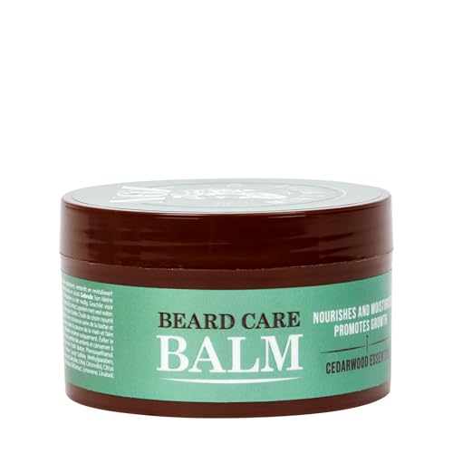 Bálsamo para Barba con Aceite de Cedro 100ml – Hidrata, Suaviza y Fortalece – Estimula el Crecimiento y Previene la Caída – Cuidado Completo para Barba y Bigote