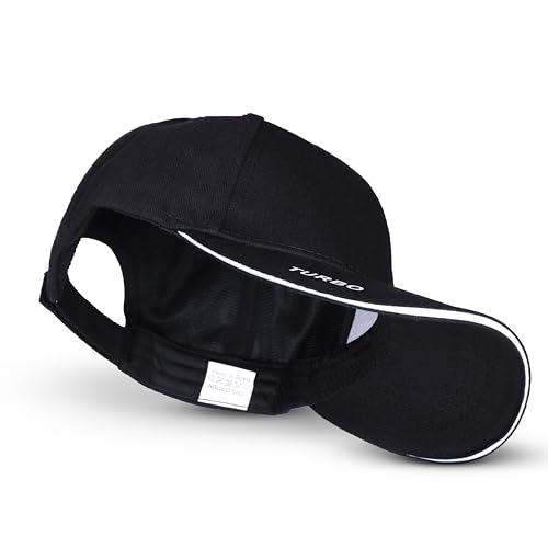 Image of Vector X Turbo Cap Head Caps for Men Unisex Mens Caps with Adjustable Strap in Summer for Men Caps Men for All Sports Cap for Girls caps Gym Caps for Men Women Cap Sports Caps for Men (Black, 1)