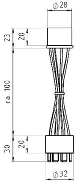 WBS-Adaptersystem – Druckschalter mit Arretierung | 11507100XX | Symbol „Warnblinken“ | Art.-Nr. KM10150003 – ersetzt Bosch 0 340 302 008, passend für Bosch