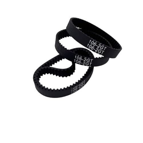Courroie 2GT 118mm anti vibration en caoutchouc fermé 6mm pour axe CNC