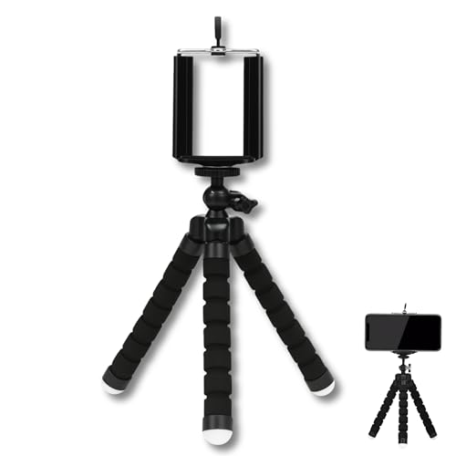 PARENCE – Mini Trépied Flexible Octopus Universel – Support Smartphone Ajustable – Trépied Léger pour Photo, Vidéo, Vlog, TikTok, Youtube – Jambes...