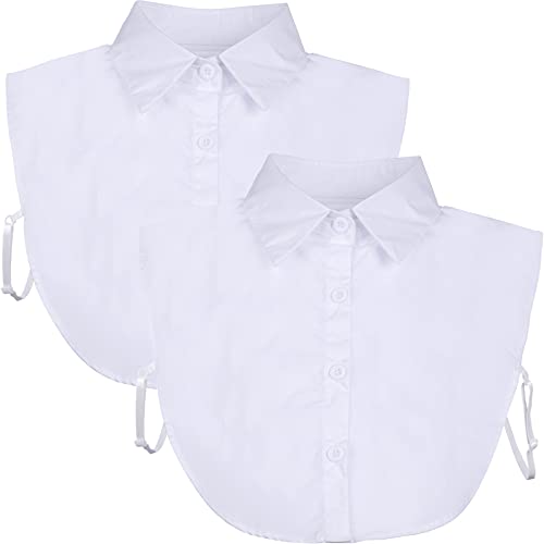 2 Stücke Fälschung Kragen Abnehmbare Bluse Dickey Kragen Half Shirts...
