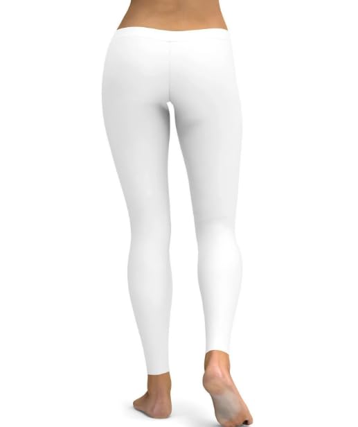 Image of Women's Navy Blue Ankle-Length Cotton Leggings with Elastic Waistband