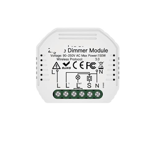 Módulo de atenuación de luz inteligente 90-250V de 1/2 canal para empotrar