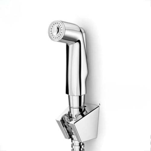 Roca RF9060A1 Brass Health Faucet with Tube and Hook, Chrome, Brass Finish