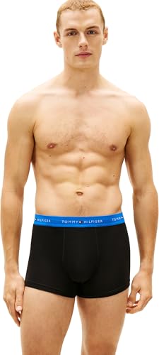 Tommy Hilfiger Herren 3er Pack Boxershorts Trunks aus Baumwolle mit Stretch, Schwarz (Jde Wnk/Blu Orb/Whte), M 6