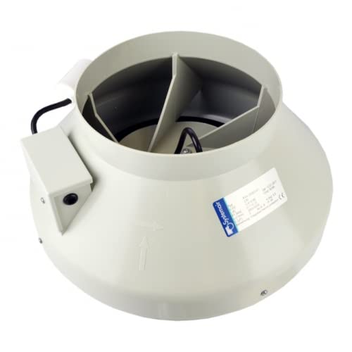 Systemair RVK 5 Inch (125mm) In-line Ducting Fan (250m3/hour) Hydroponics