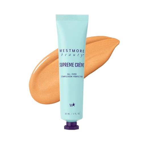 Westmore Beauty Supreme Creme All-Over Complexion Perfector – Long-Lasting CC Cream Foundation - Waterproof & Transfer-Resistant Skin Tint - 1 Oz (Tan)