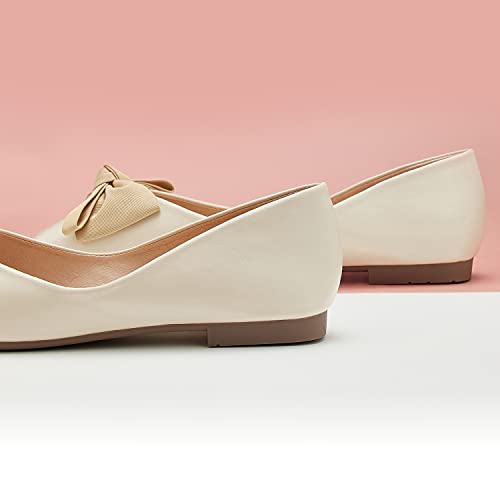Image of C.Paravano Flats for Women | Ballet Flats | Square Toe | Dressy Casual Shoe