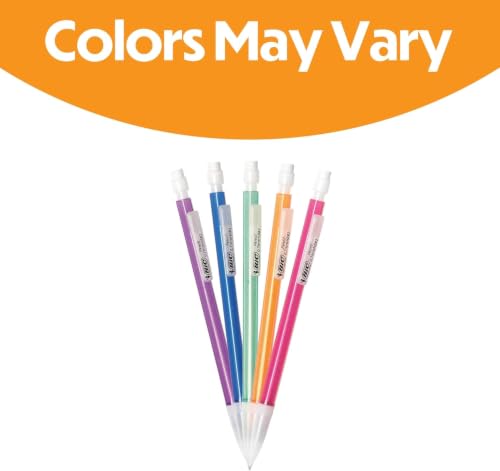 BIC Xtra Sparkle Mechanical Pencil, 0.7 mm Medium Point, Refillable Lead for Consistent Writing, 120-Count Pack with Assorted Barrel Colors - image 3