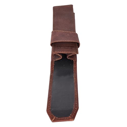 Image of Sassora Premium Genuine Leather Unisex Pen Case (Light Brown)