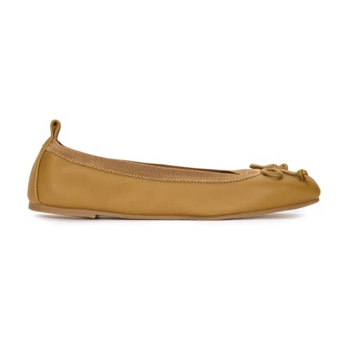 Caroline Ballet Flat in Whiskey Leather