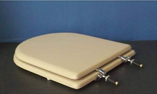 Copriwater Dolomite CLODIA CHAMPAGNE Cerniera Cromo-Sedile-Asse Wc
