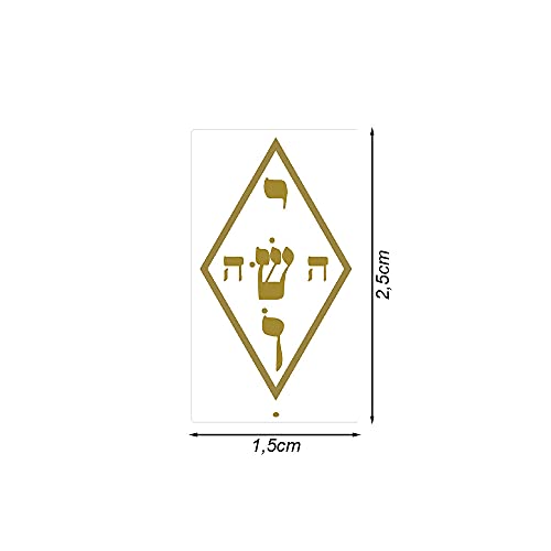 Adesivo Radiônico Nome Mistico de Jesus (Yoshua) - Com 24 adesivos de 2,5 cm x 1,5 cm