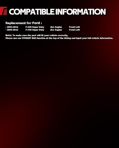 Image of Torchbeam Front Brake Caliper Left for Ford 2005-2012 F-250 Super Duty, Ford 2005-2012 F-350 Super Duty, Front Left Caliper Replace # 18B5023