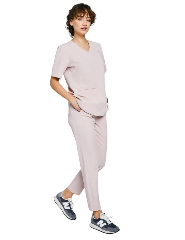 Medizinische Schlupfhose Damen für den Arzt- und Pflegebereich - Medizin Arbeitshose elegant & bequem mit Gummizug - Berufsbekleidung Pflege Hose