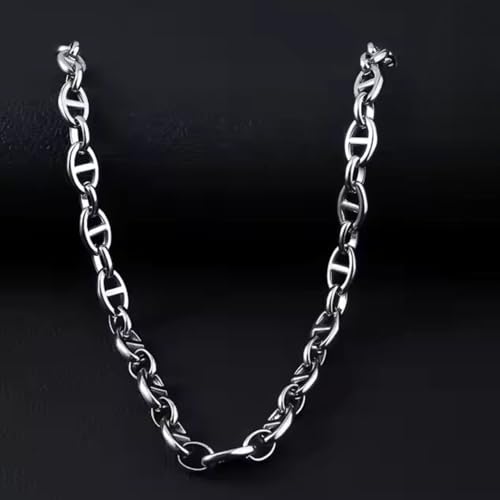 Image of THE MEN THING Chain for Men, Luxury Pure Titanium Steel Chain | Silver Stainless Steel Chain | Necklace Jewellery for Men & Boys