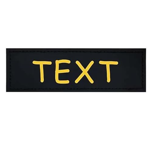 2個のPCSカスタム刻まれた犬ハーネスラベルステッカーパーソナライズされたK9ドッグ名中犬から大型犬用のカラフルなパターンラベル,黄色,11x3 Cm