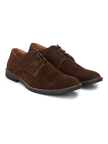 Image of HiREL'S Premium Suede Derby Smart Casual Shoes for Men | Office Soft Cushioned Corporate Casuals