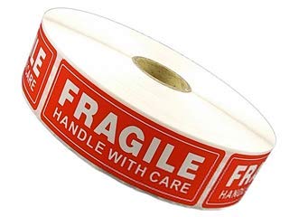 1 x 3 Fragile Handle with Care Stickers Labels (5 Rolls (5000 Labels))