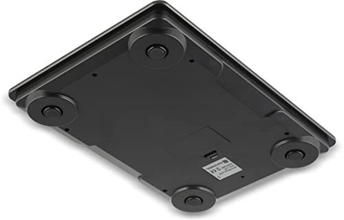 San Jamar Escali Glass Digital Food Scale, Black #TOP6