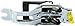 Evan-Fischer Interior Door Handle Compatible with Toyota Pickup 84-89 Front RH=LH Inside w/Black Lever