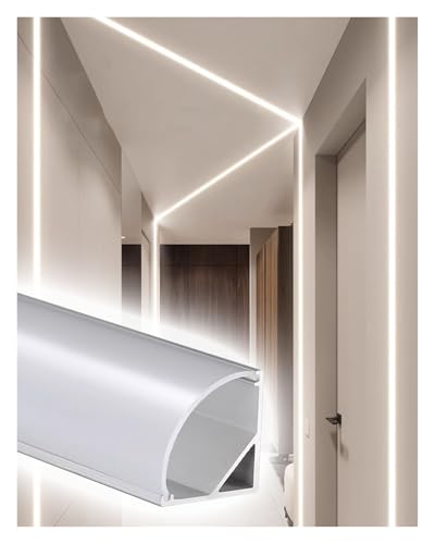 Profile alu pour ruban LED et rail de moulage pour garniture de corniche