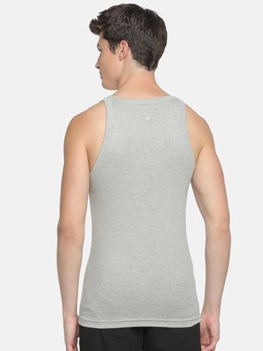 Image of Macroman M-Series Rocker Sports Vest for Men in 100% Combed Cotton with Square Neckline & Contoured Armholes