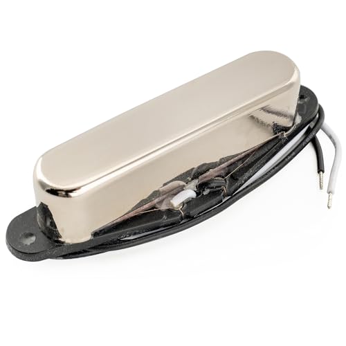 Musiclily Pro TL-60S Alnico 5 Pastilla Single Coil Mástil Pickup 8K para Guitarra Eléctrica tipo Tele, Nickel