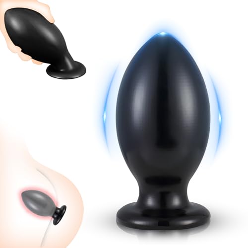 BDSMYOU Extra Große Analplug für Frauen Männer（S—XXXXL 7 Größen),Rugby Analkugeln Buttplug mit Dildo Saugnapf,Anal Plug Dilatator Anal Dildo Groß Riesen Dildo xxl Butt Plug Anal Beads Plugs (XXL)