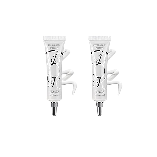 LOKFAR-2-Pack-Matte-Eyeshadow-Primer-for-Oily-Lids-White-Eyeshadow-No-Crease-Eye-Primer-Makeup-Eyeshadow-Base-Waterproof-Smudge-proof-Long-Lasting-Cream-Liquid-Eye-shadow-for-All-Shadows-Set-A LOKFAR 2 Pack Matte Eyeshadow Primer for Oily Lids White Eyeshadow No Crease Eye Primer Makeup Eyeshadow Base Waterproof & Smudge-proof & Long Lasting Cream Liquid Eye-shadow for All Shadows (Set A)